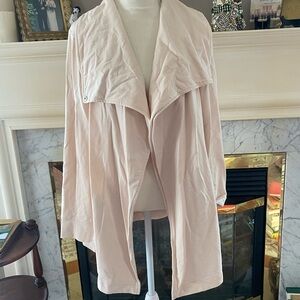 H by Halston Light Pink/Cream Cape Jacket Sz S